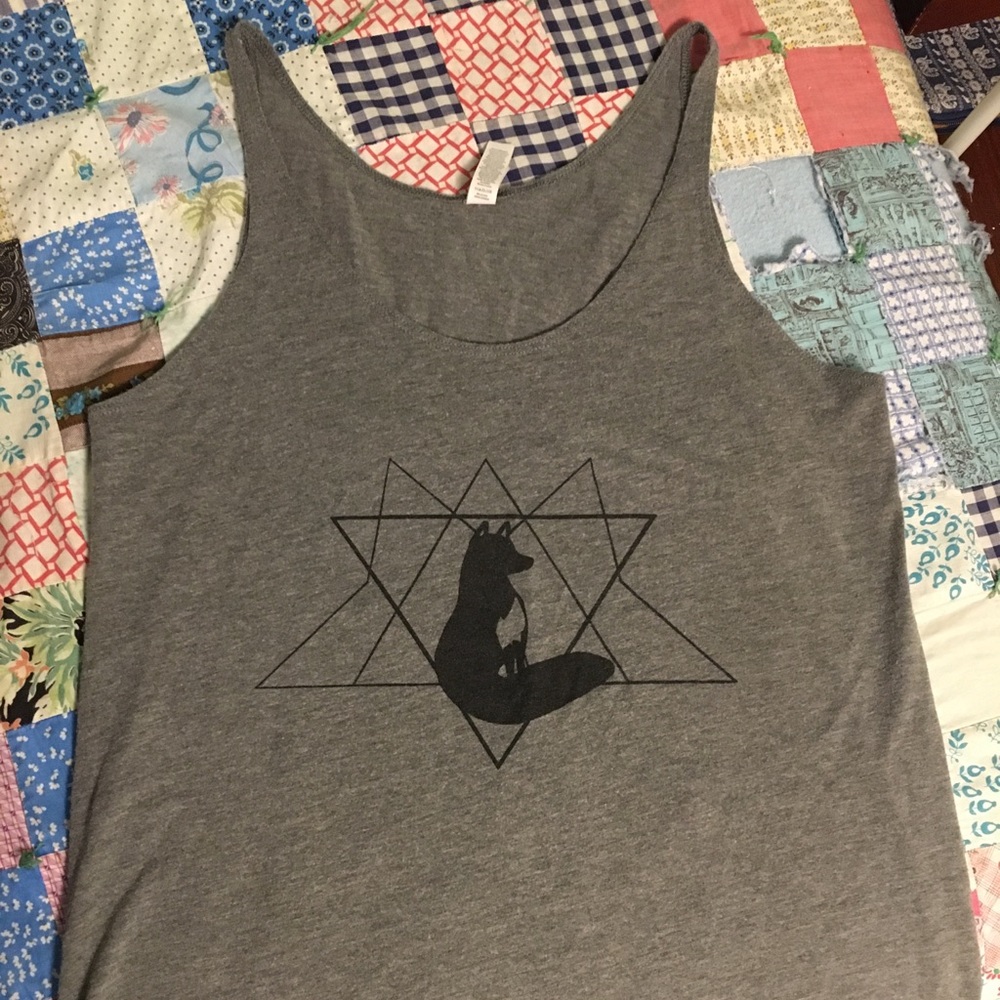 Geometric Fox Tank Top